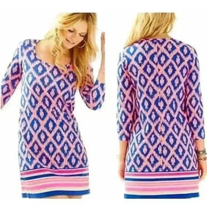Lilly Pulitzer Beacon Dress Size XS 100% Pima Cotton Resortwear